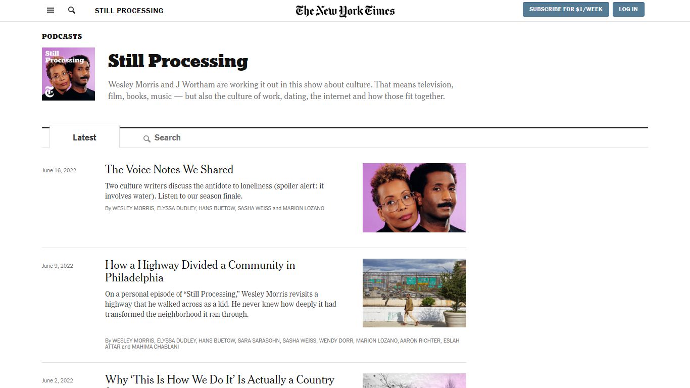 Still Processing - The New York Times